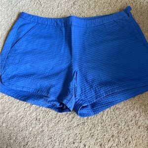 Lilly Pulitzer Blue Shorts with Textured Design